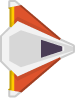Orange spaceship 3
